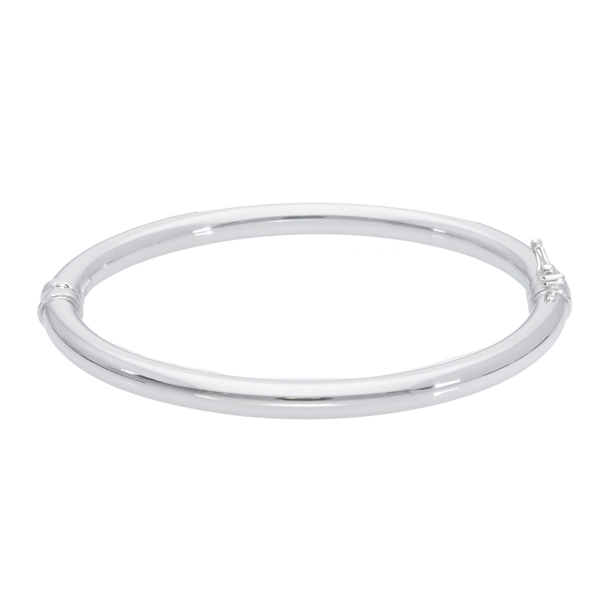 Maiocchi Silver Rigid Silver Round Bracelet 5 mm