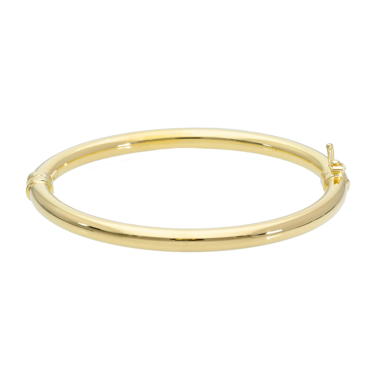 Maiocchi Silver Round Rigid Gold Silver Bracelet 5 mm