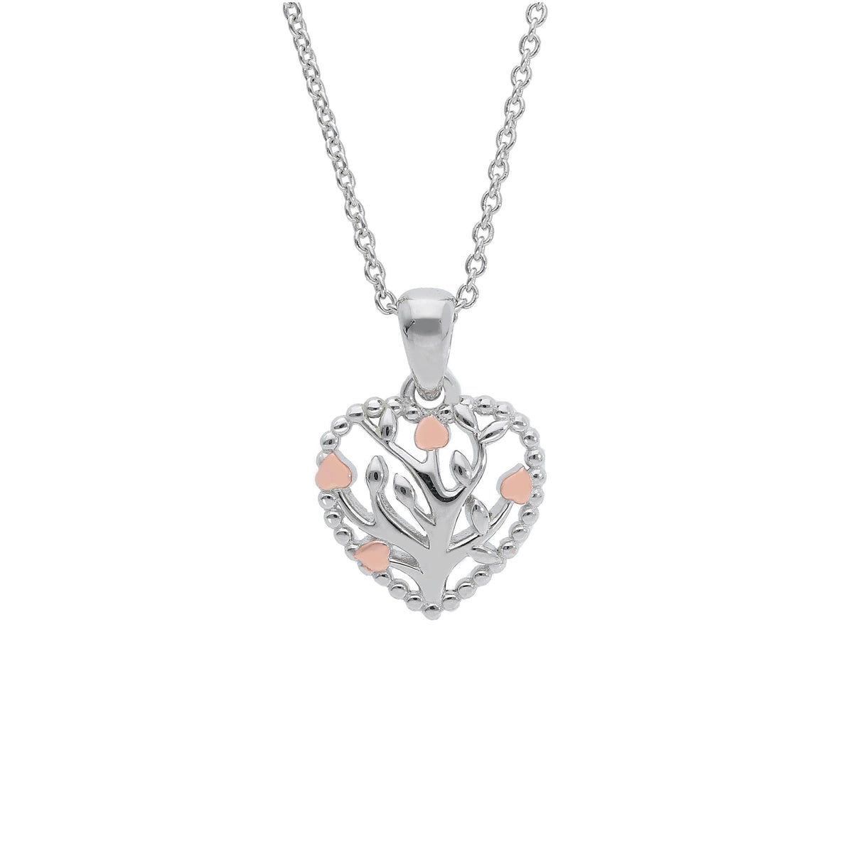 Maiocchi Silver Girocollo Cuore Albero Argento