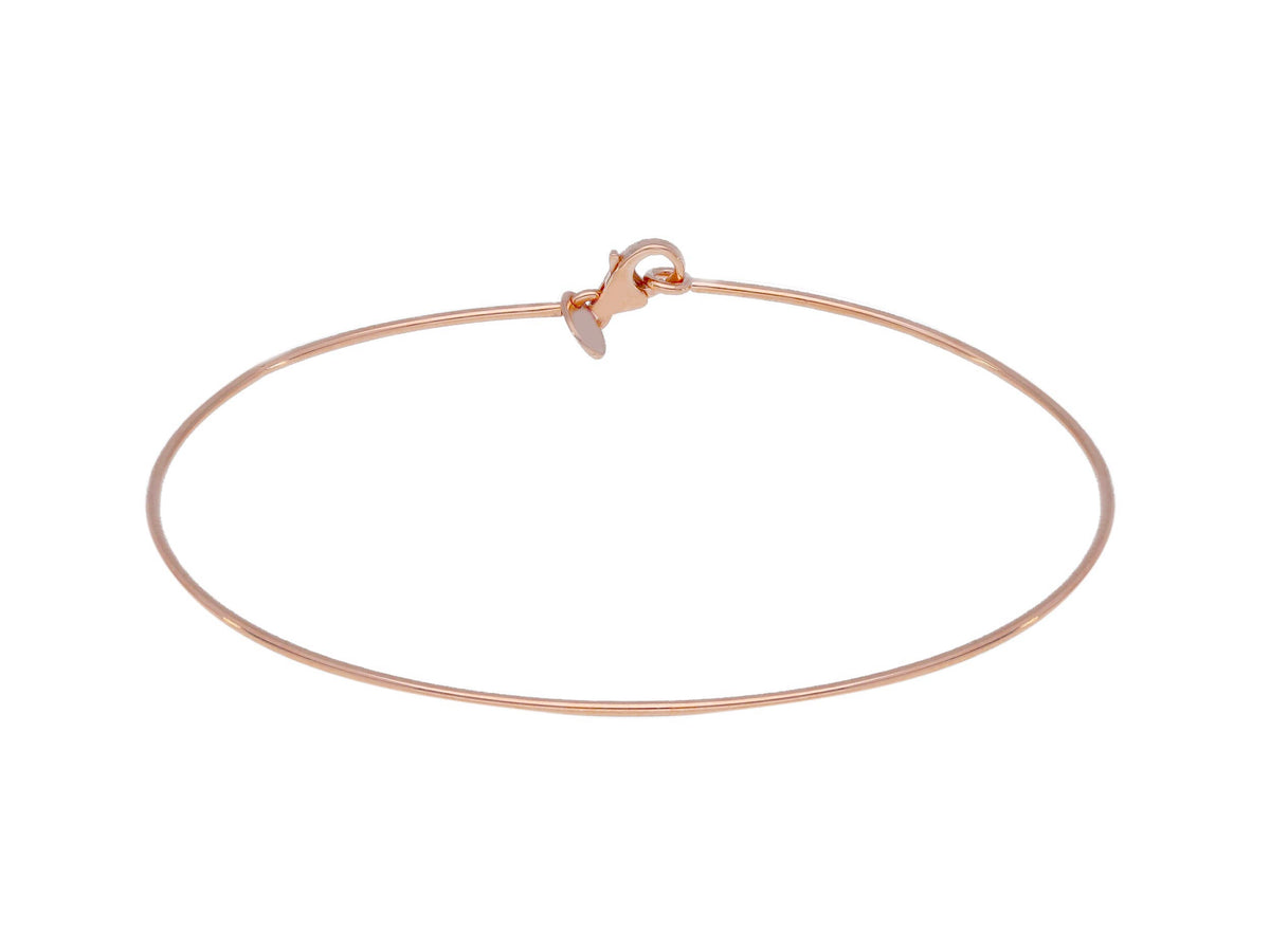 Bracciale Rigido 1 mm Oro Rosa 18kt