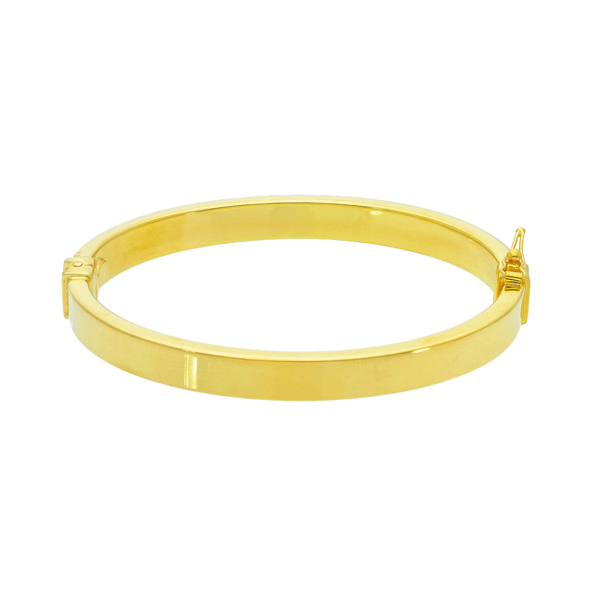 Maiocchi Silver Rigid Gold Silver Bracelet 6.7 mm