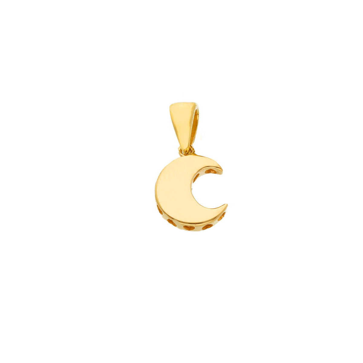 Moon Pendant in 18kt Yellow Gold