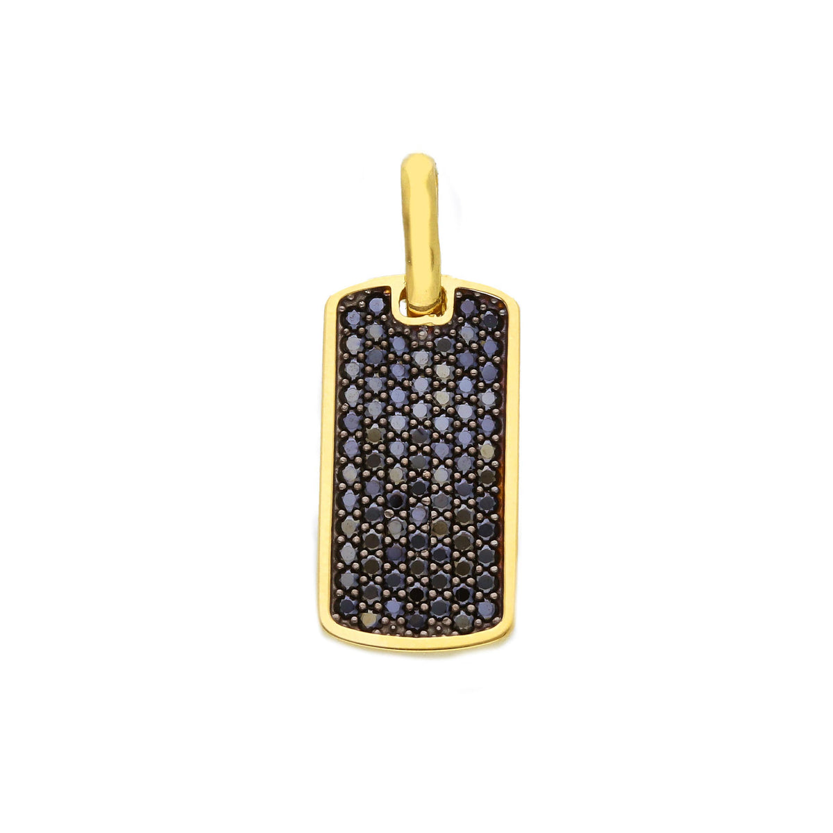 Compass Rose Pendant in 18kt Yellow Gold and Enamel