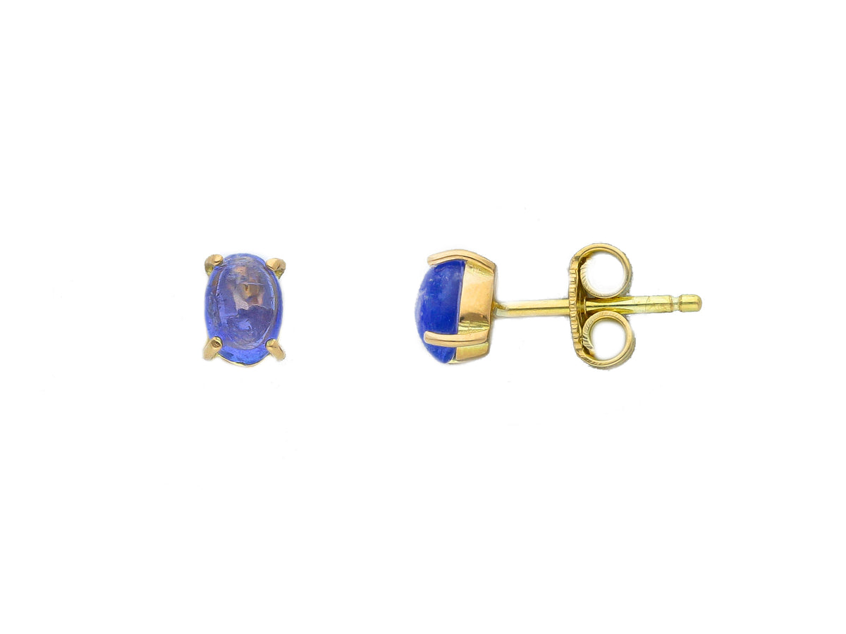 Maiocchi Gold 18kt Yellow Gold and Tanzanite Earrings