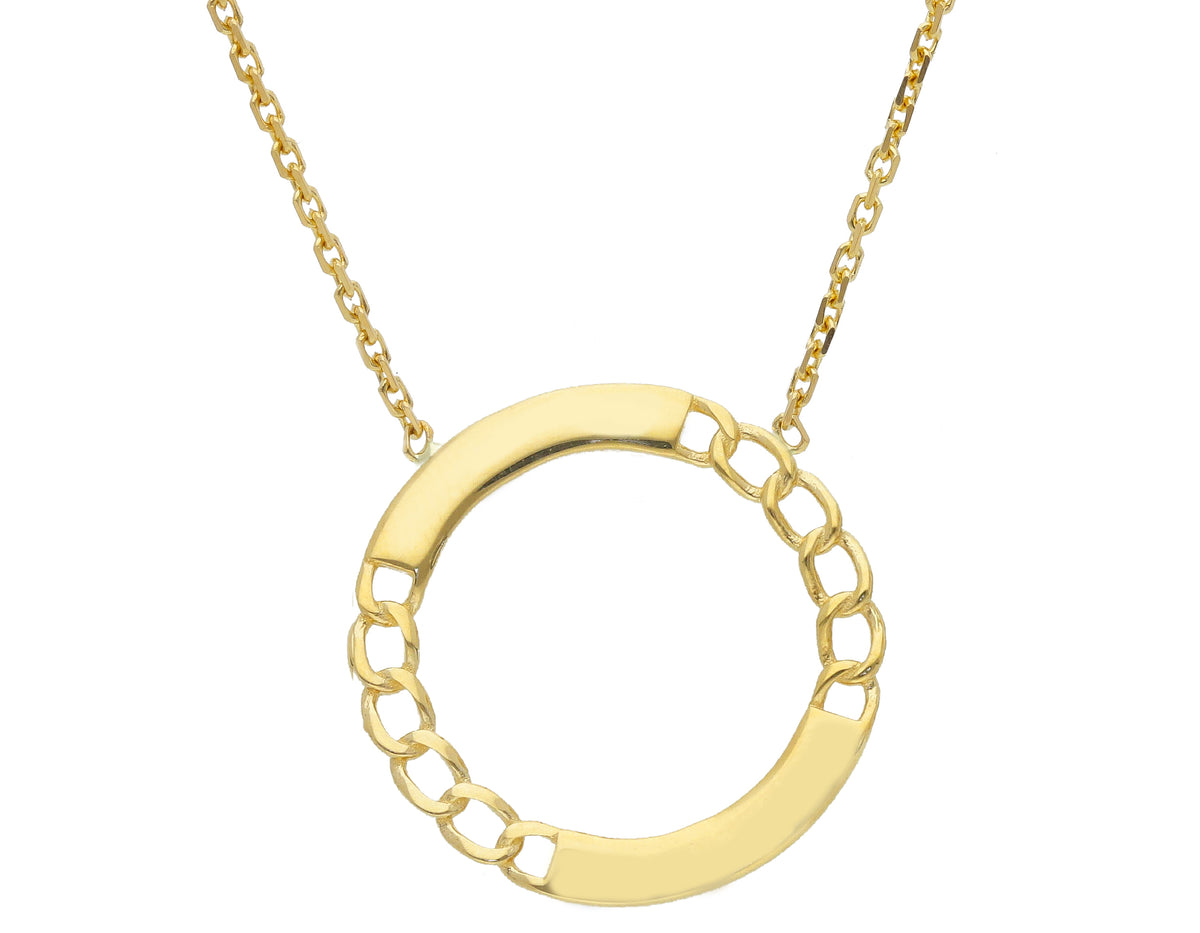18kt Yellow Gold Groumette Pendant Necklace