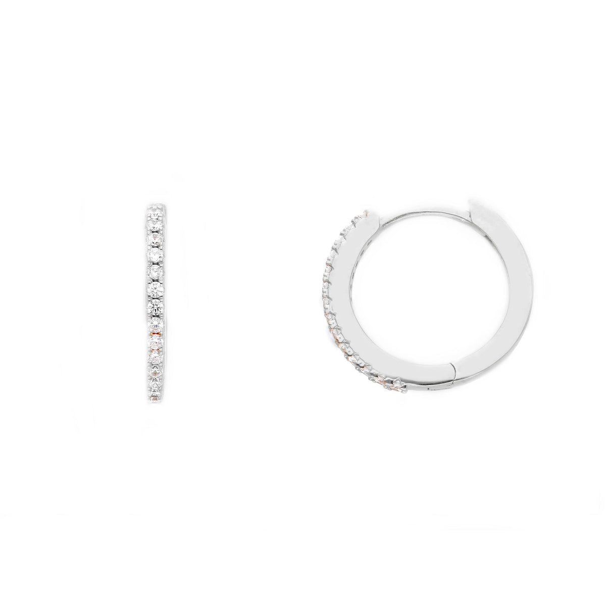 Maiocchi Silver Earrings Silver and Zircons