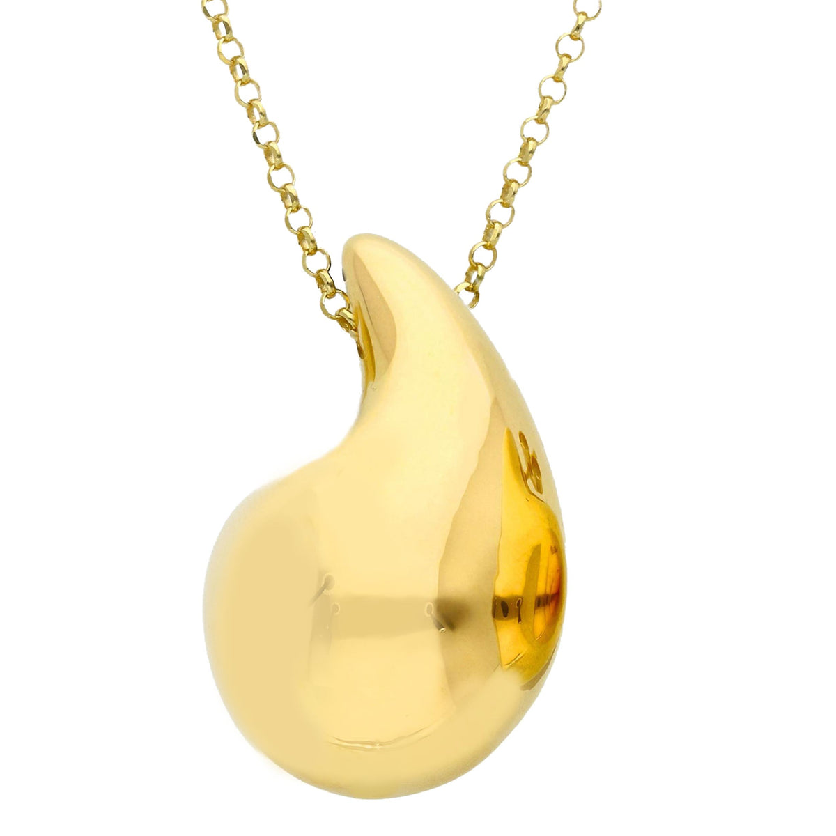 Maiocchi Silver Gold Silver Teardrop Choker