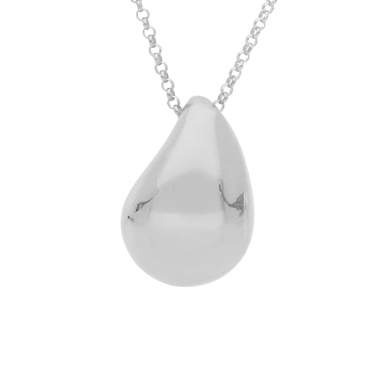 Maiocchi Silver Small Silver Teardrop Choker