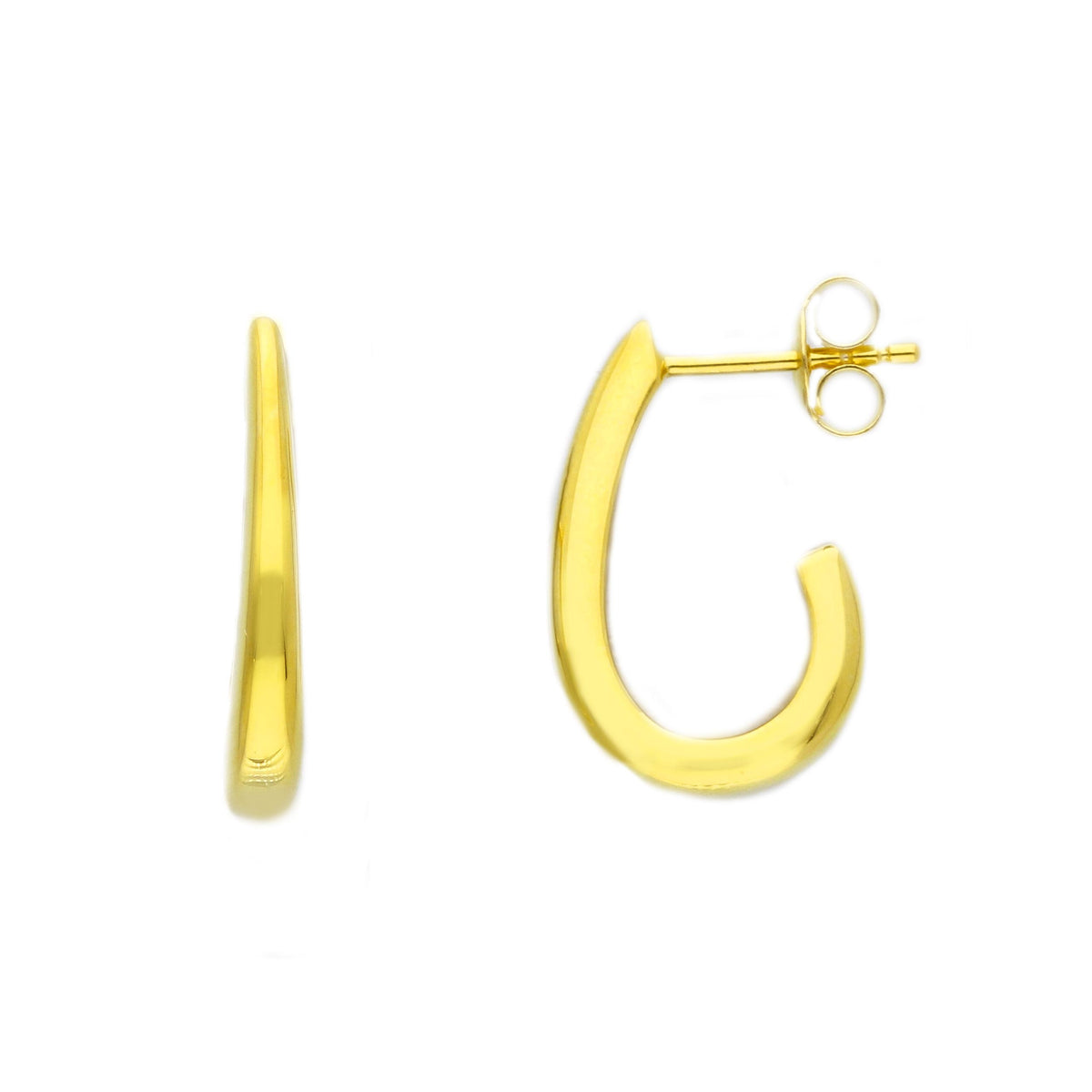 Maiocchi Silver Earrings in Golden Silver
