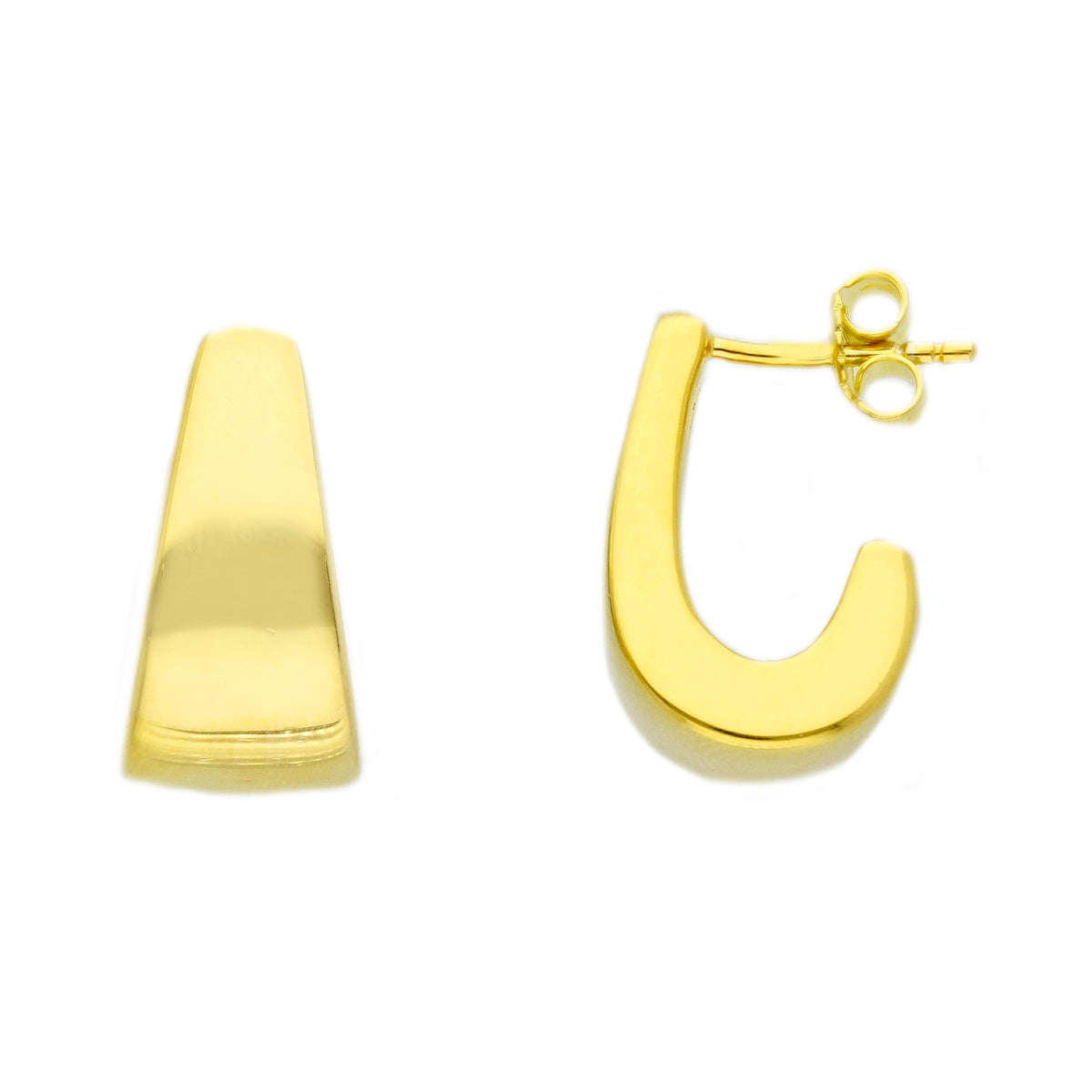 Maiocchi Silver Earrings in Golden Silver
