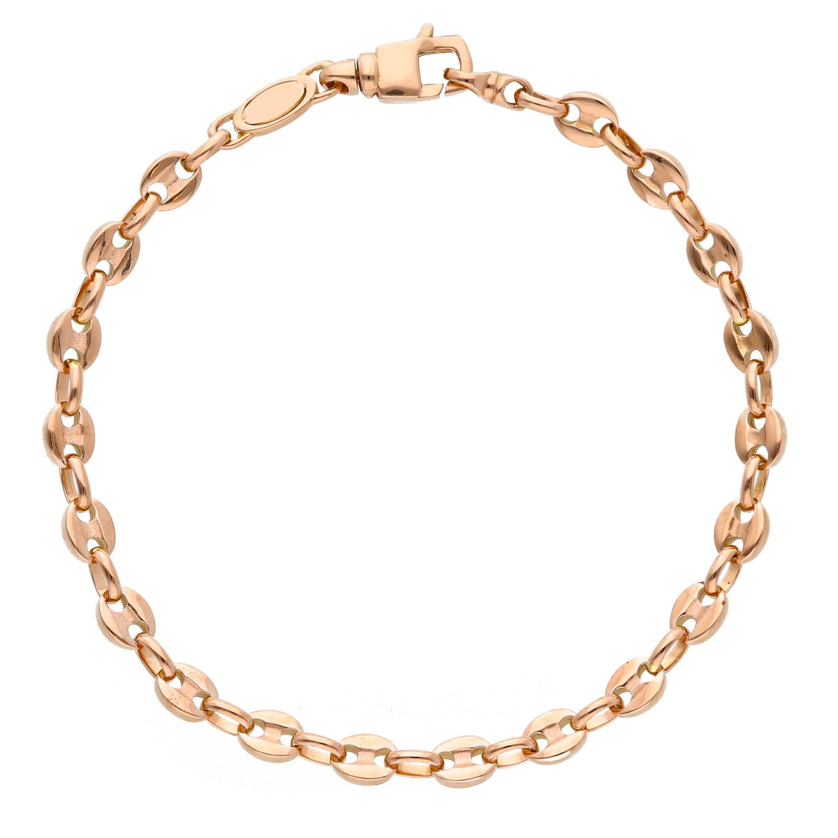 Bracciale Uomo Maglia Marina Oro Rosa 18kt
