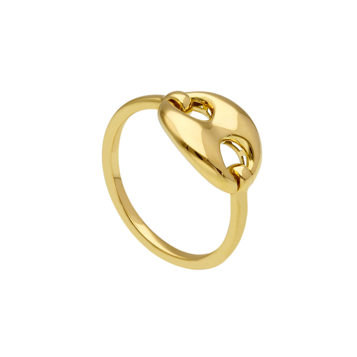 Maiocchi Gold Anello Maglia Marina in Oro Giallo 18kt