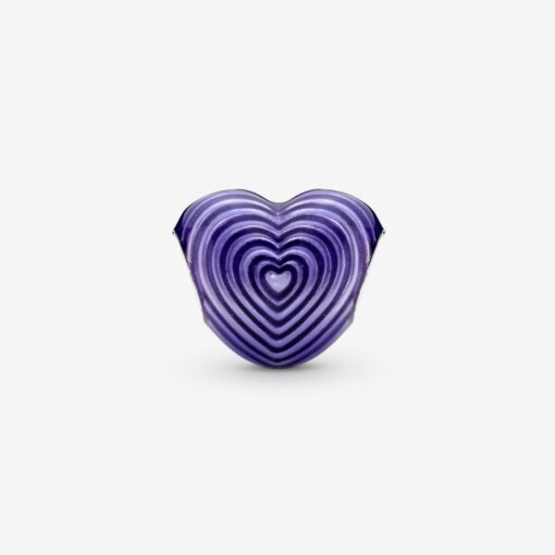 Pandora Purple Heartbeat Charm “Mom” 791160C01