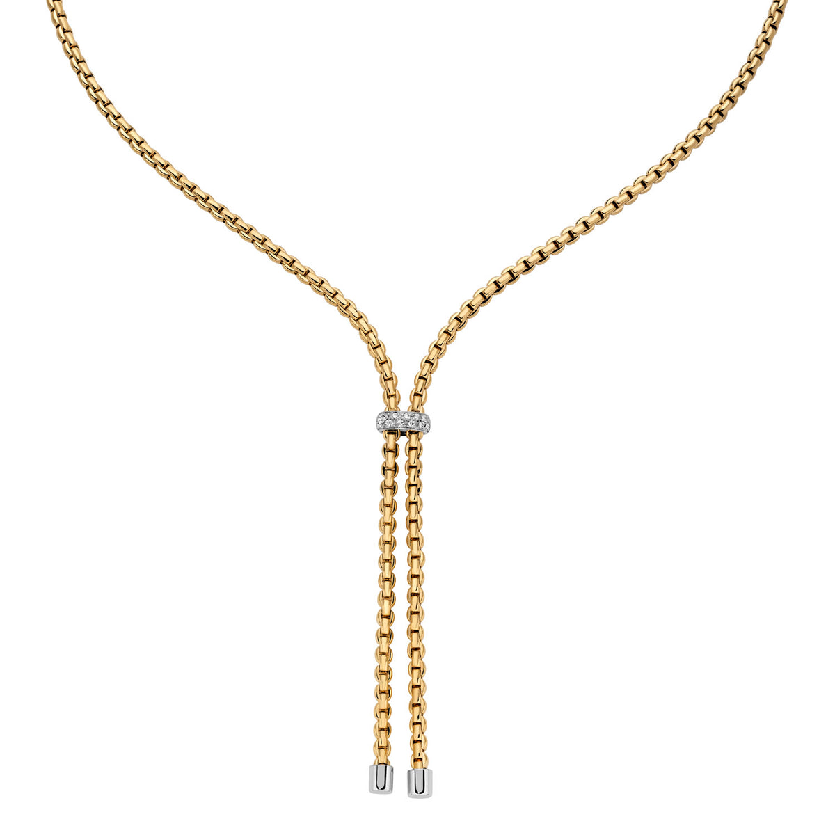 Fope Maori Necklace Yellow Gold and Diamonds 809BBR