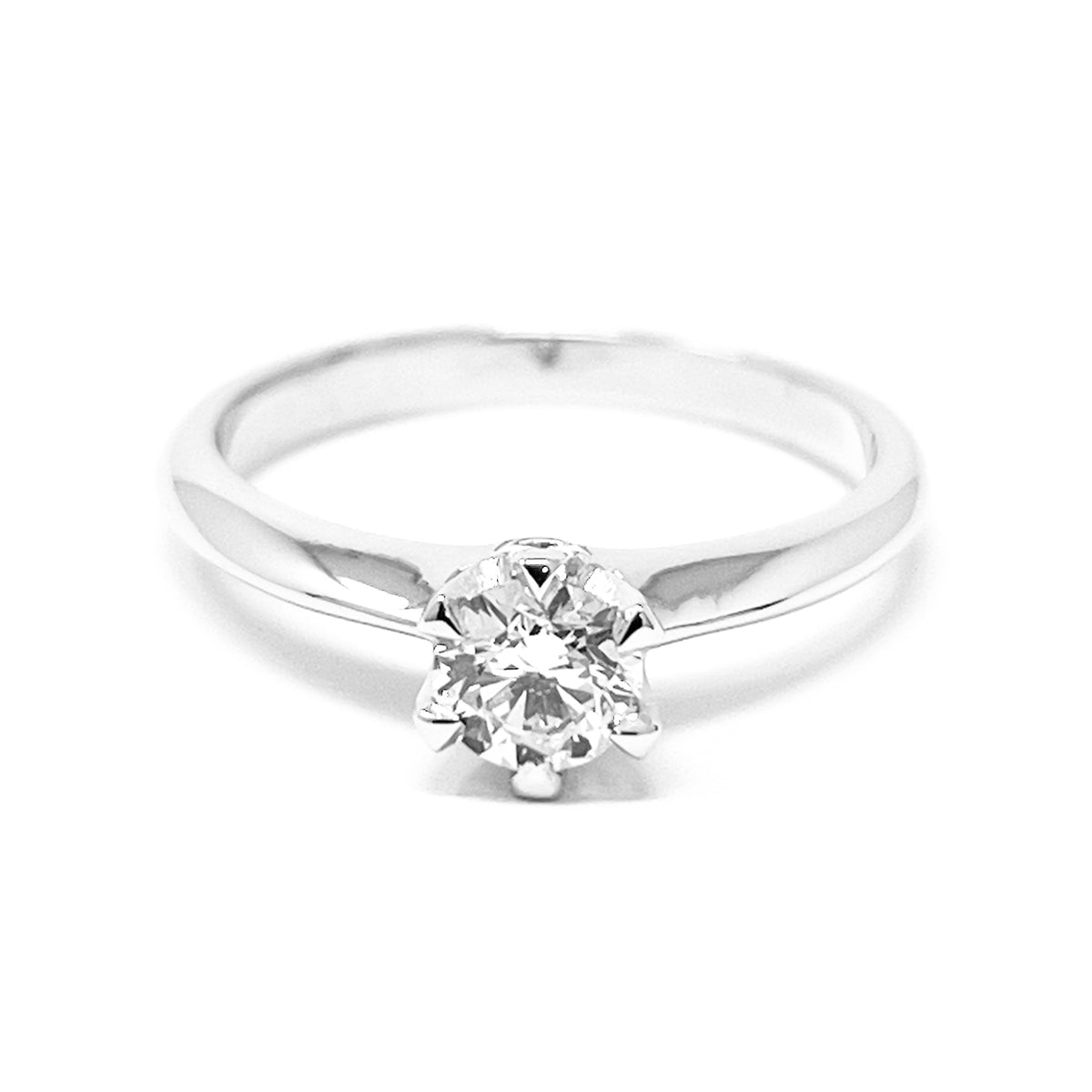 Solitaire ring 0.40 ct E VS1