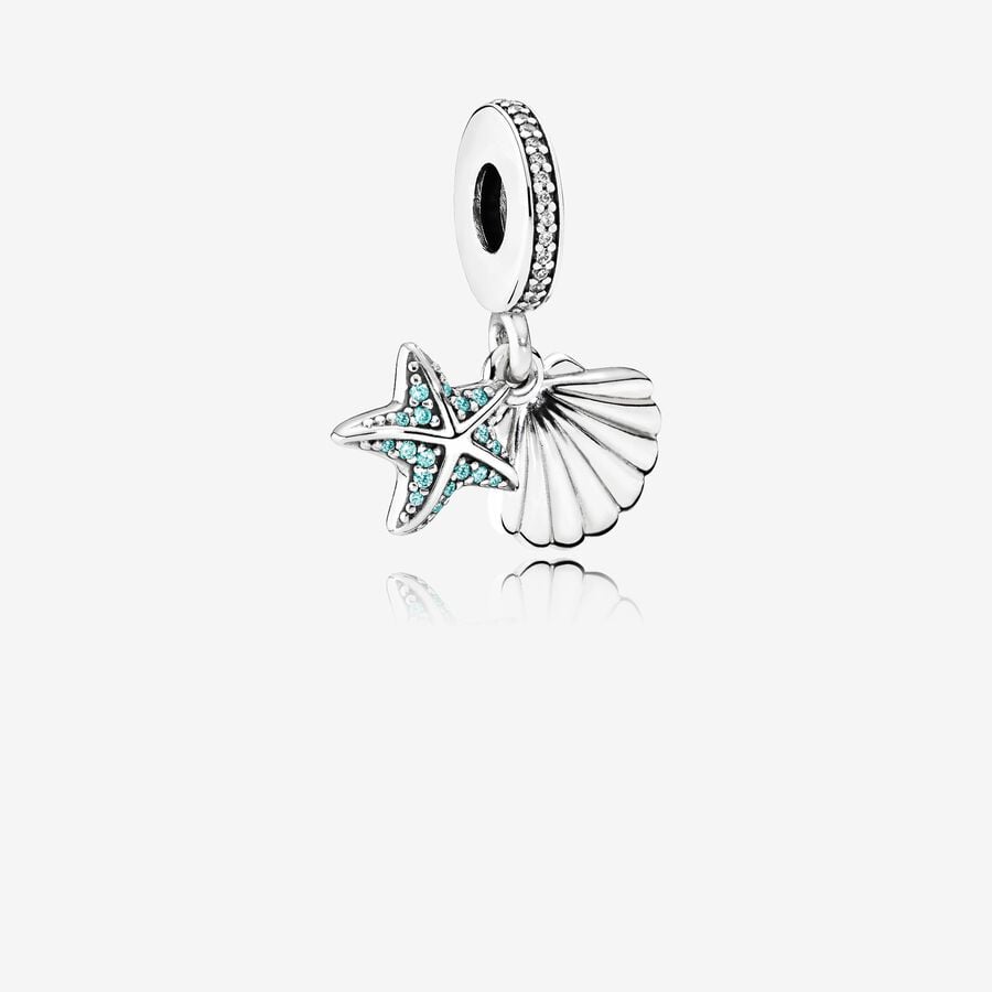 Pandora Charm Shell and Starfish 792076CZF