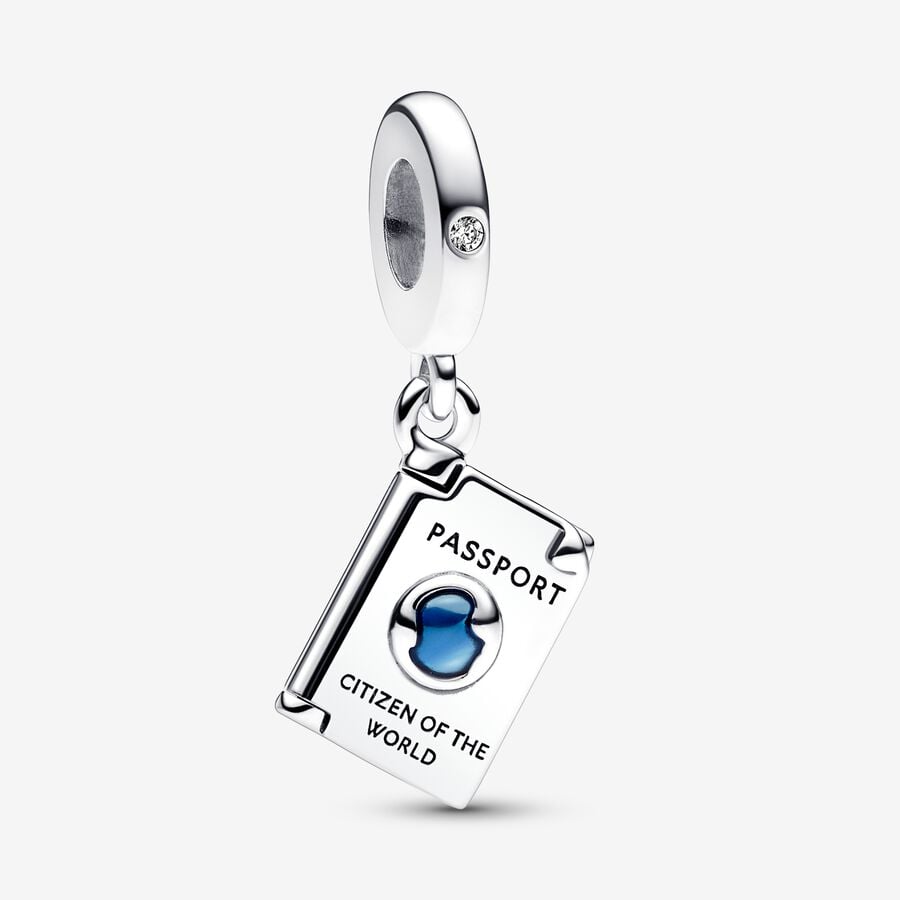 Pandora Charm Passaporto Apribile "Citizen of the World" 792680C01