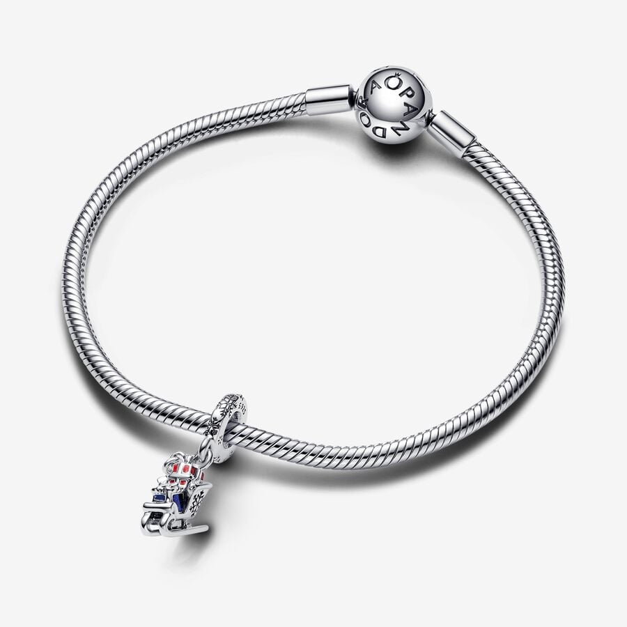 Pandora Christmas Sleigh Pendant Charm 2023 792977C01