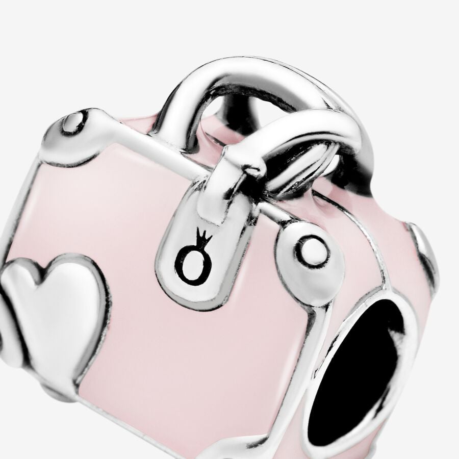Pandora Pink Suitcase Charm 798063EN124
