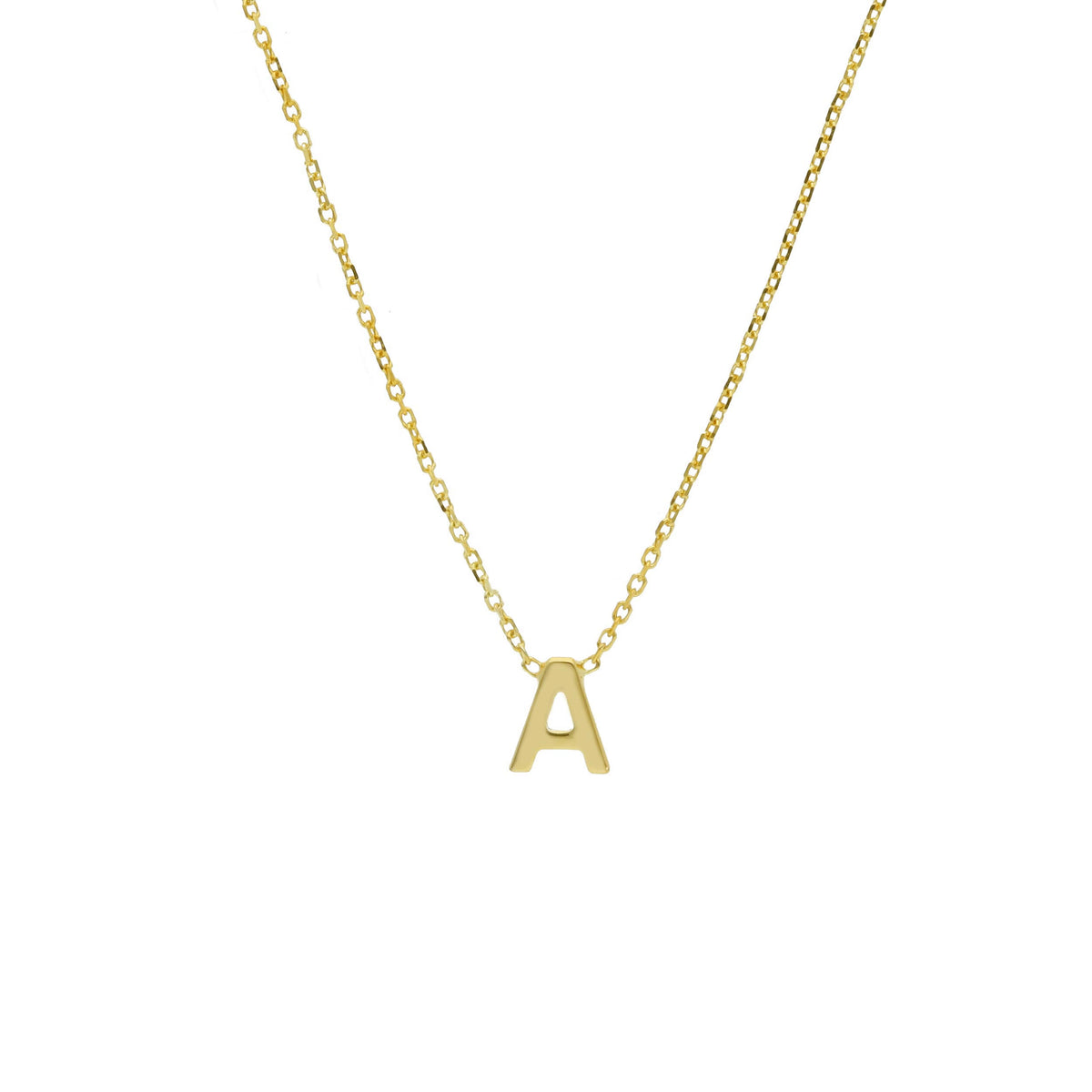 9kt Yellow Gold Letter Necklace