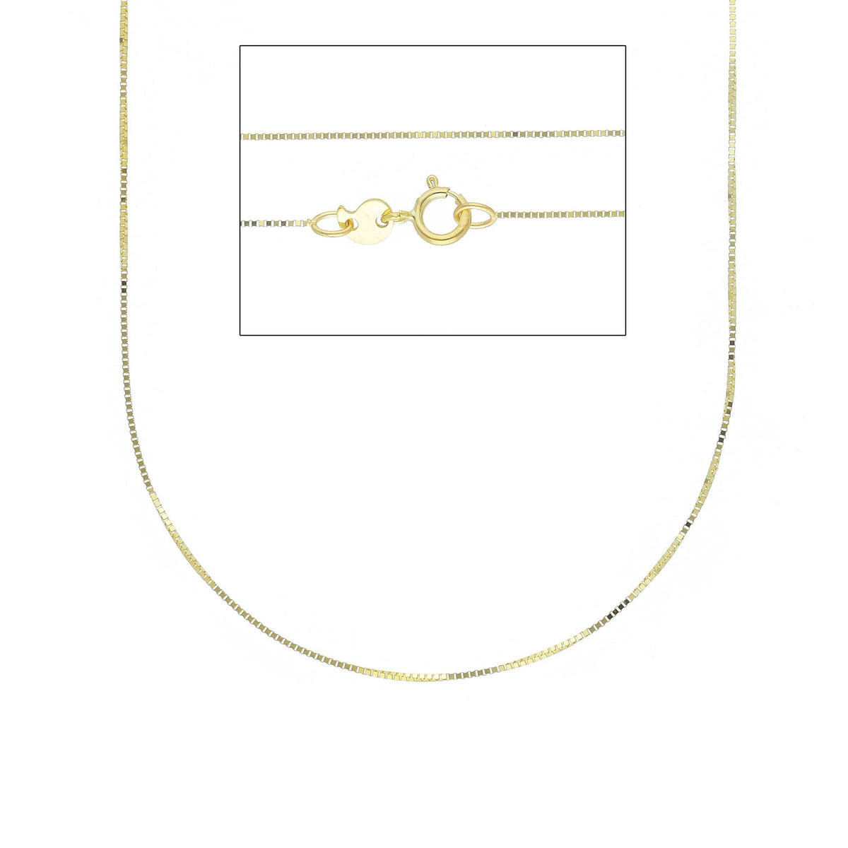 Venetian Chain in 9kt Yellow Gold 50 cm