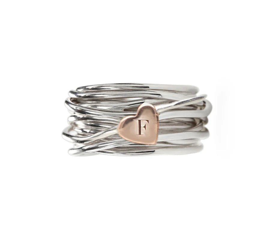 FilodellaVita Classic, 13 Fili in Argento 925 e Cuore Oro Rosa