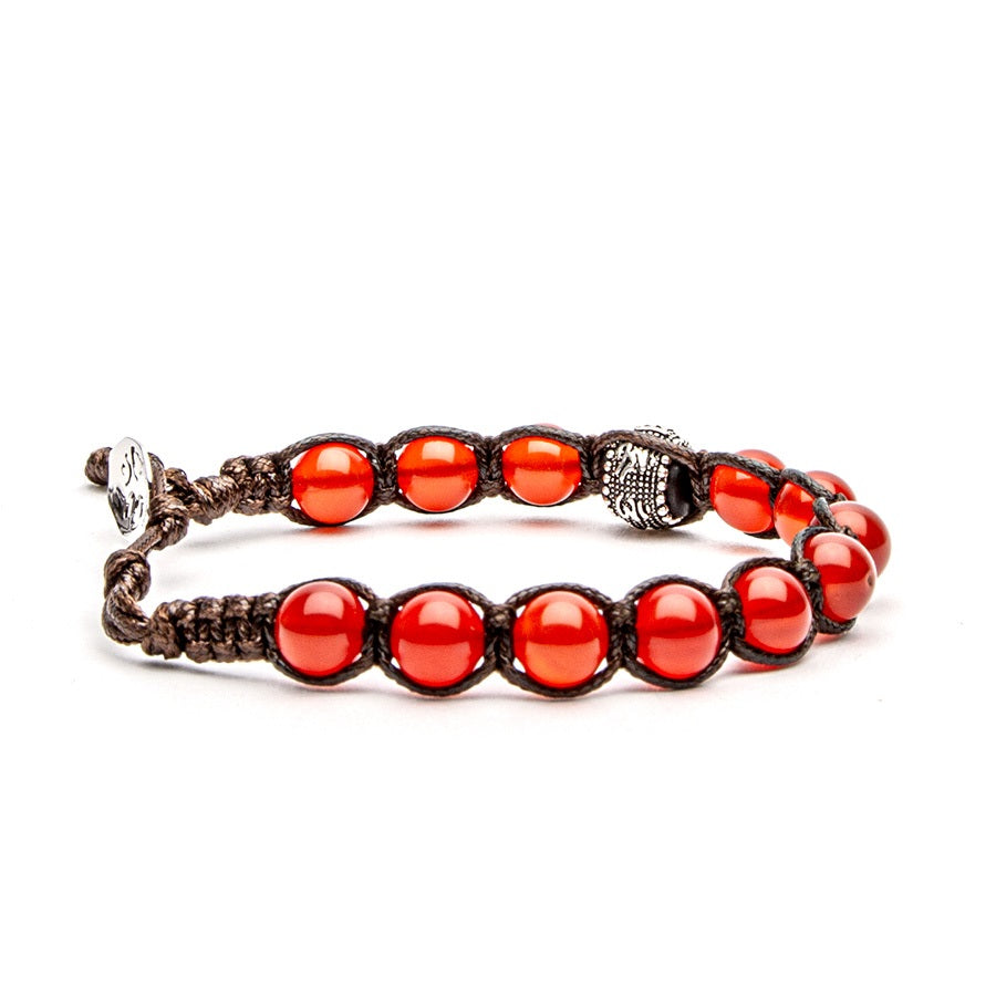 Tamashii Bracciale Ruota Preghiera Agata Rosso Passione BHS1100-124