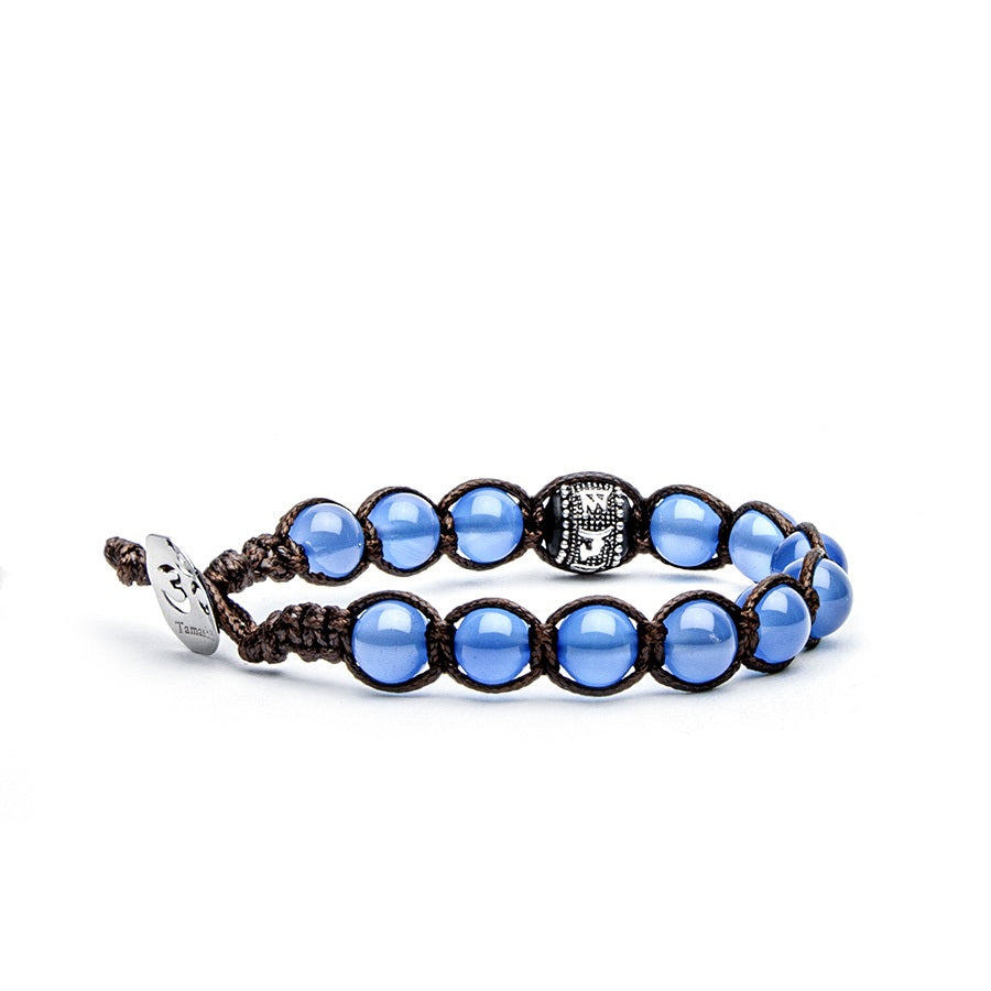 Tamashii Bracciale Ruota Preghiera Agata Blu BHS1100-18