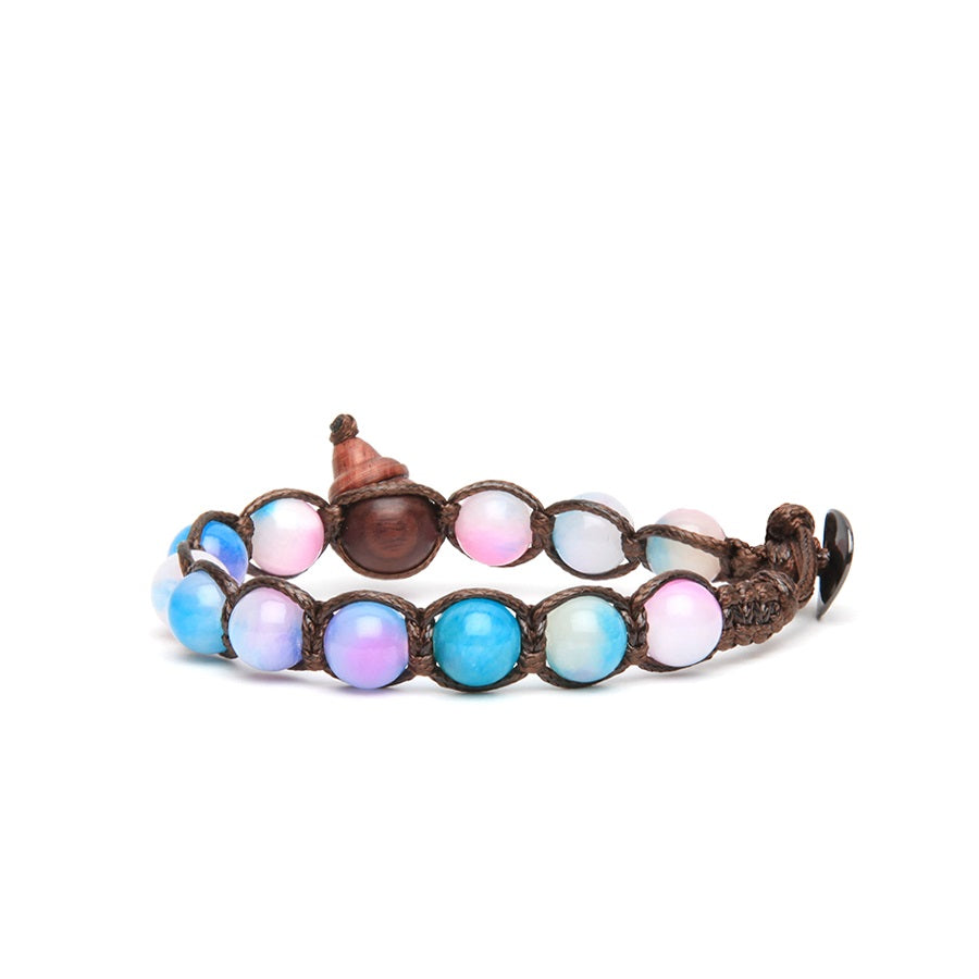 Tamashii Bracciale BHS900-319 Jade blooms Peacock pink