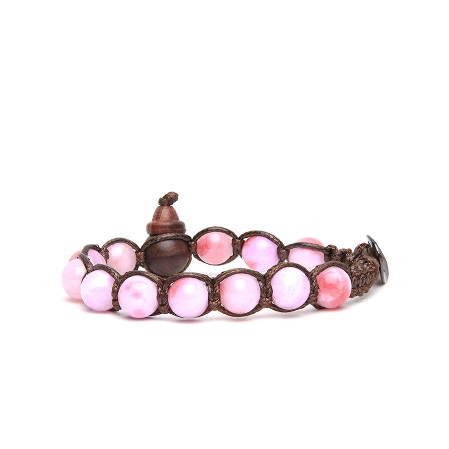 Tamashii Bracciale BHS900-321 Jade blooms Cotton candy rose