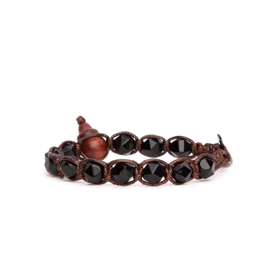 Tamashii Diamond Cut Onyx Bracelet BHS911-01