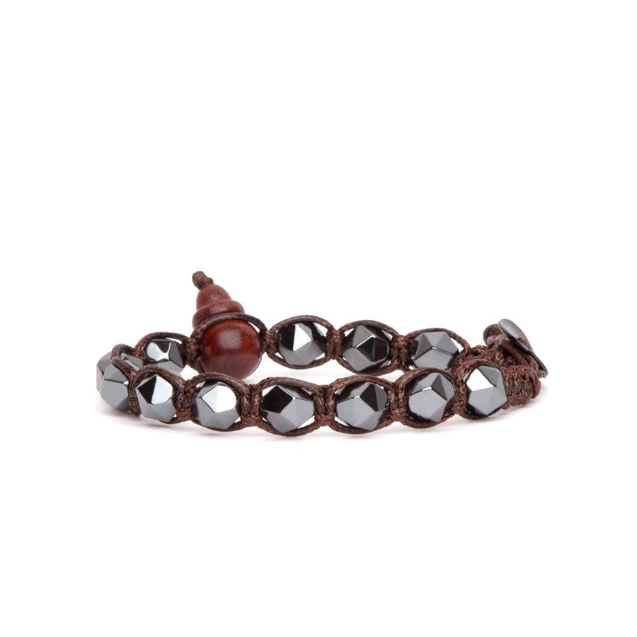 Tamashii Diamond Cut Hematite Bracelet BHS911-22