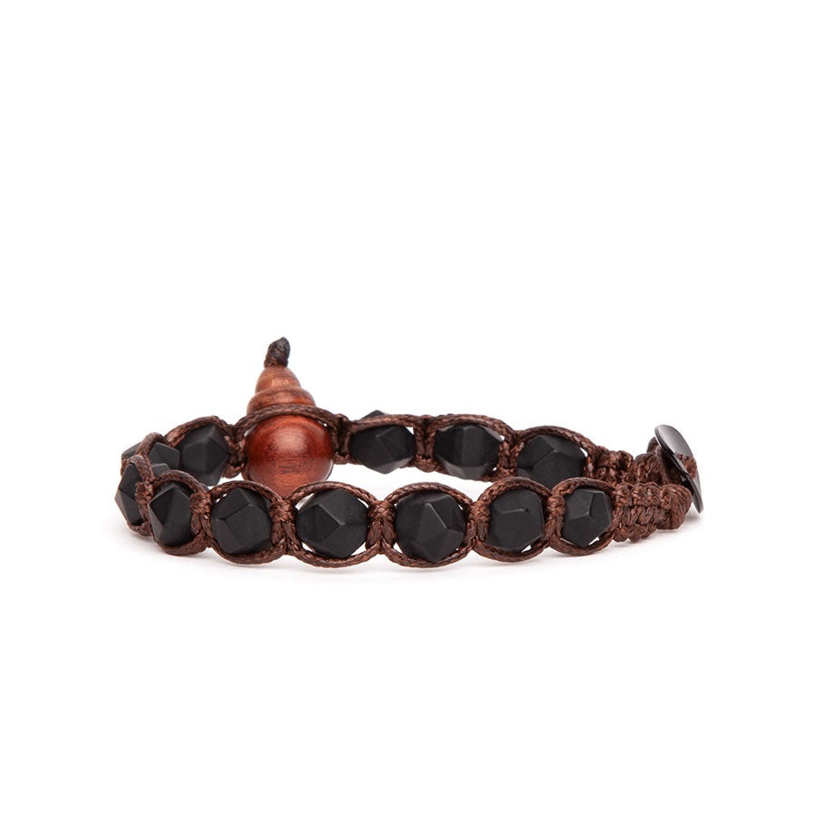Tamashii Bracelet Diamond Cut Onyx Matt BHS911-64