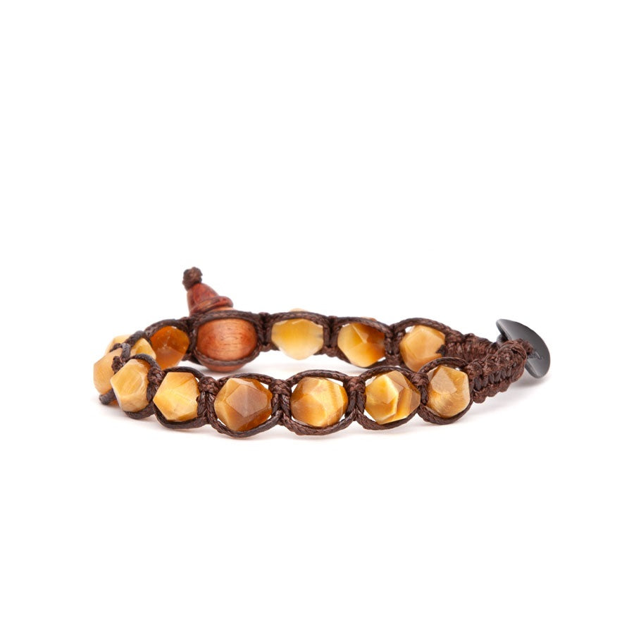 Tamashii Diamond Cut Tiger Eye Bracelet BHS911-80