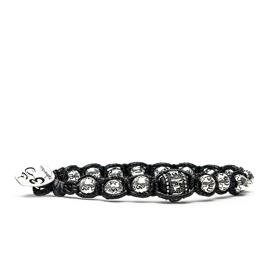 Tamashii Prayer Wheel Bracelet in Silver 6 mm BHS924-S2