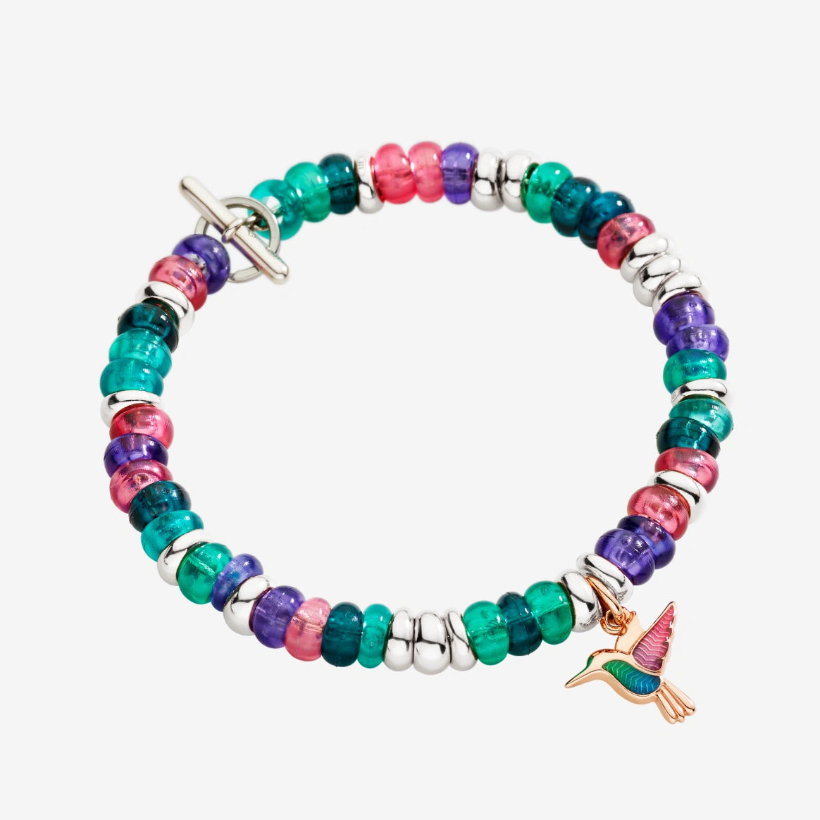 Dodo Bracciale Rondelle Argento 925 e Plastica Riciclata