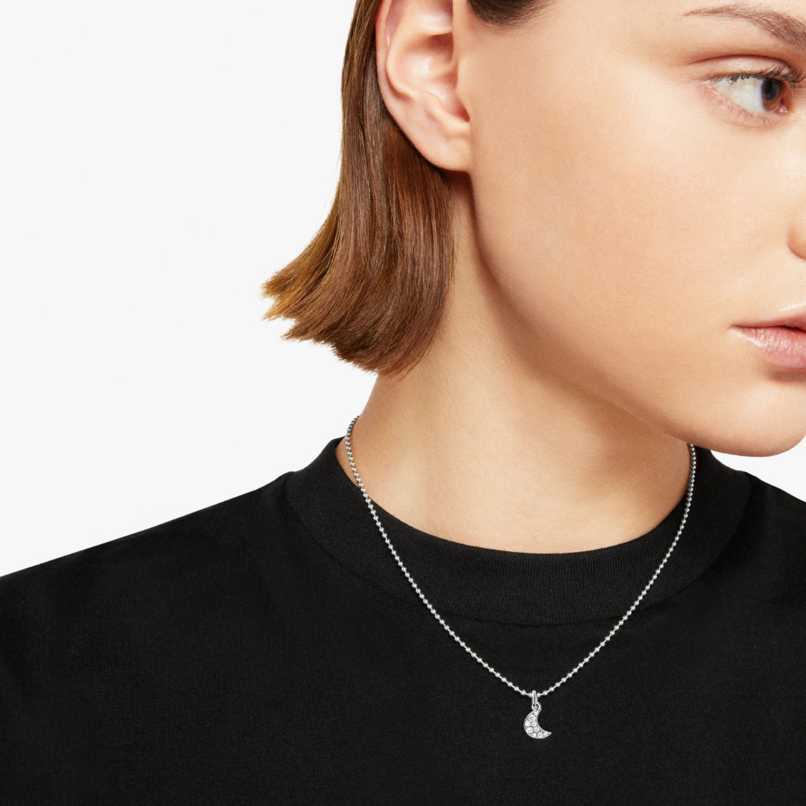 Dodo Moon Charm Precious 18kt White Gold and Diamonds