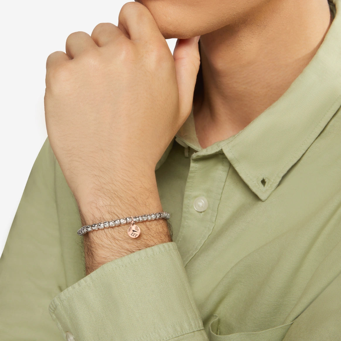 Dodo Nut Charm in 9kt Rose Gold and Brown Diamond