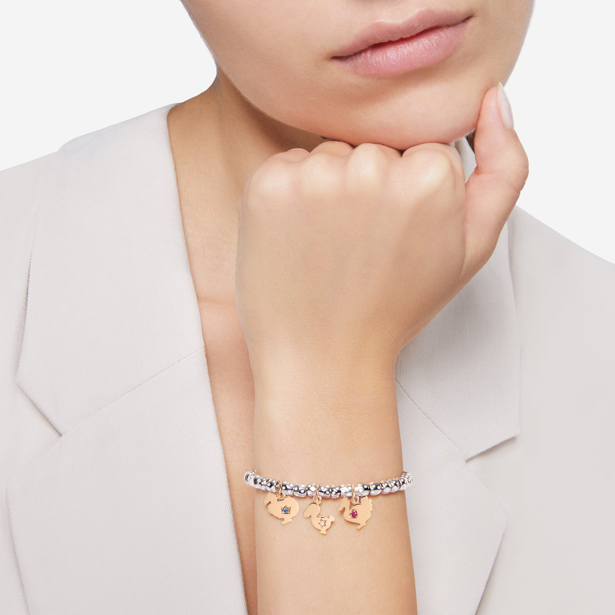 Dodo Charm Dodo Lady in 9kt Rose Gold and Ruby Limited Edition