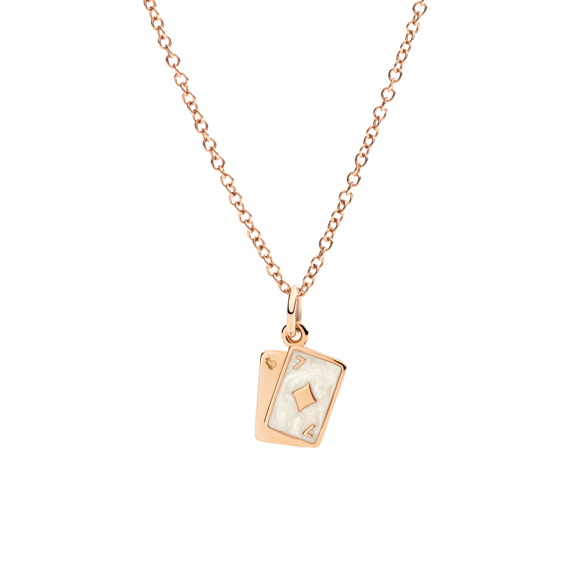 Dodo Mini Heart Necklace 9kt Rose Gold