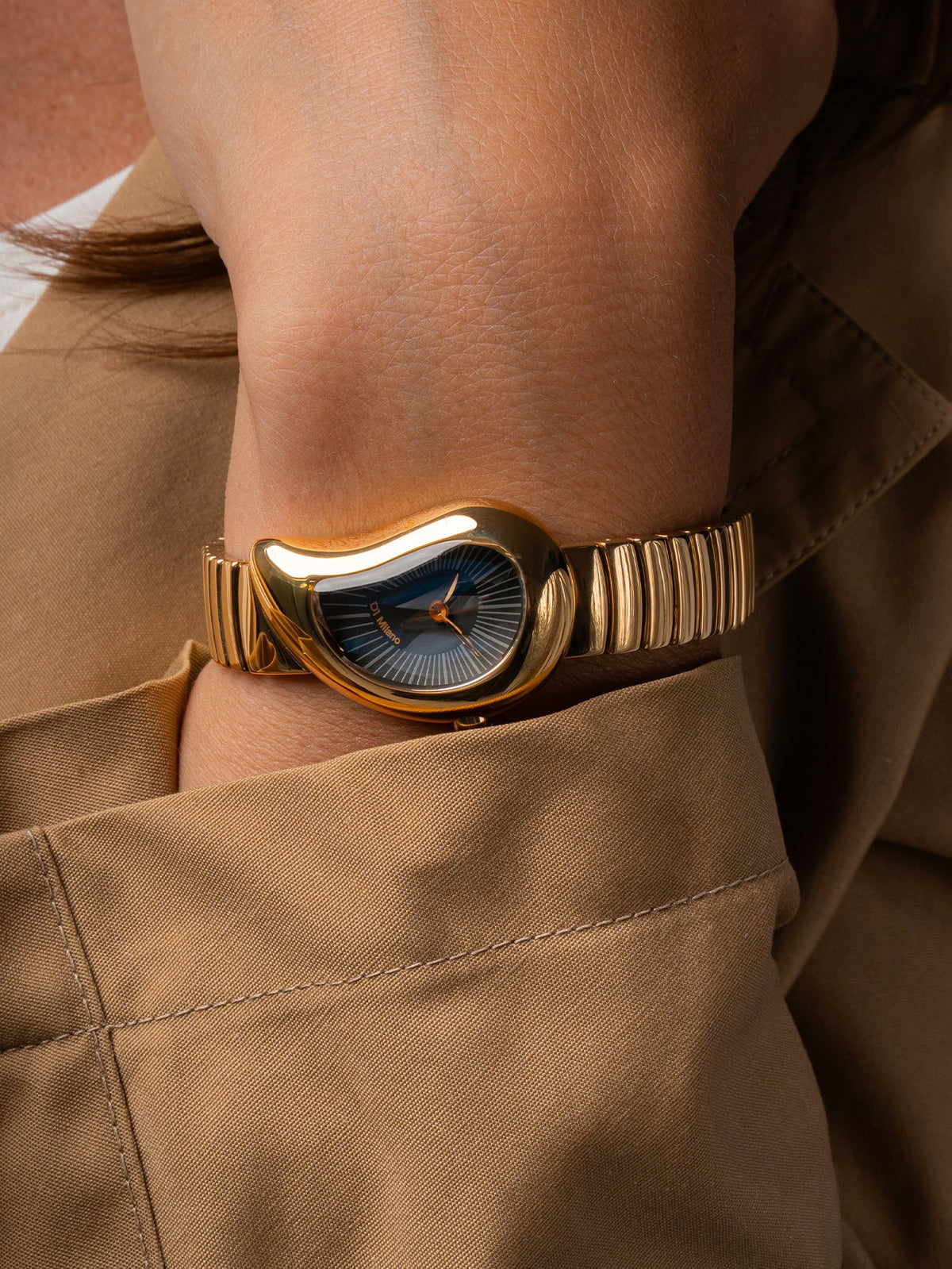 D1 Milano Skeleton Rubber Rose Gold D1-SKRJ12