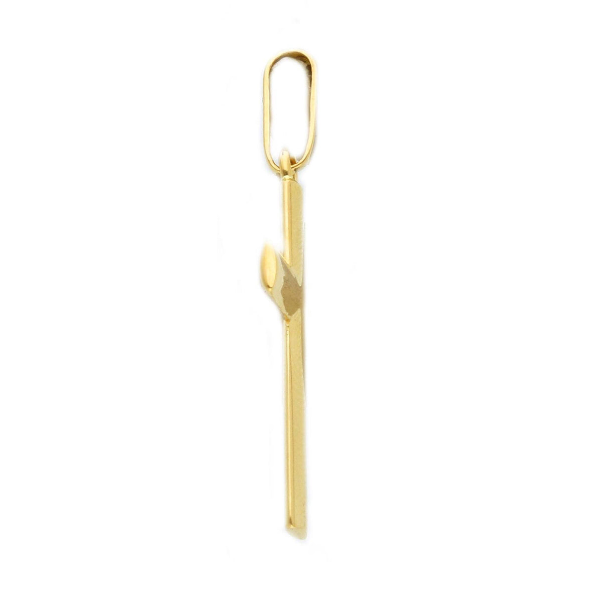Cross in 18kt Yellow Gold and Zircons