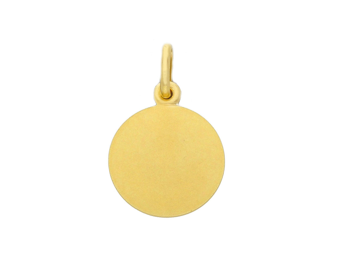 St. Rita medal in 18kt yellow gold mm. 11