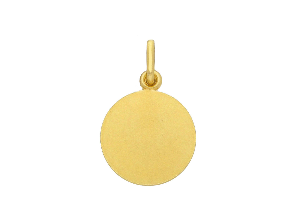 St. Rita medal in 18kt yellow gold mm. 15