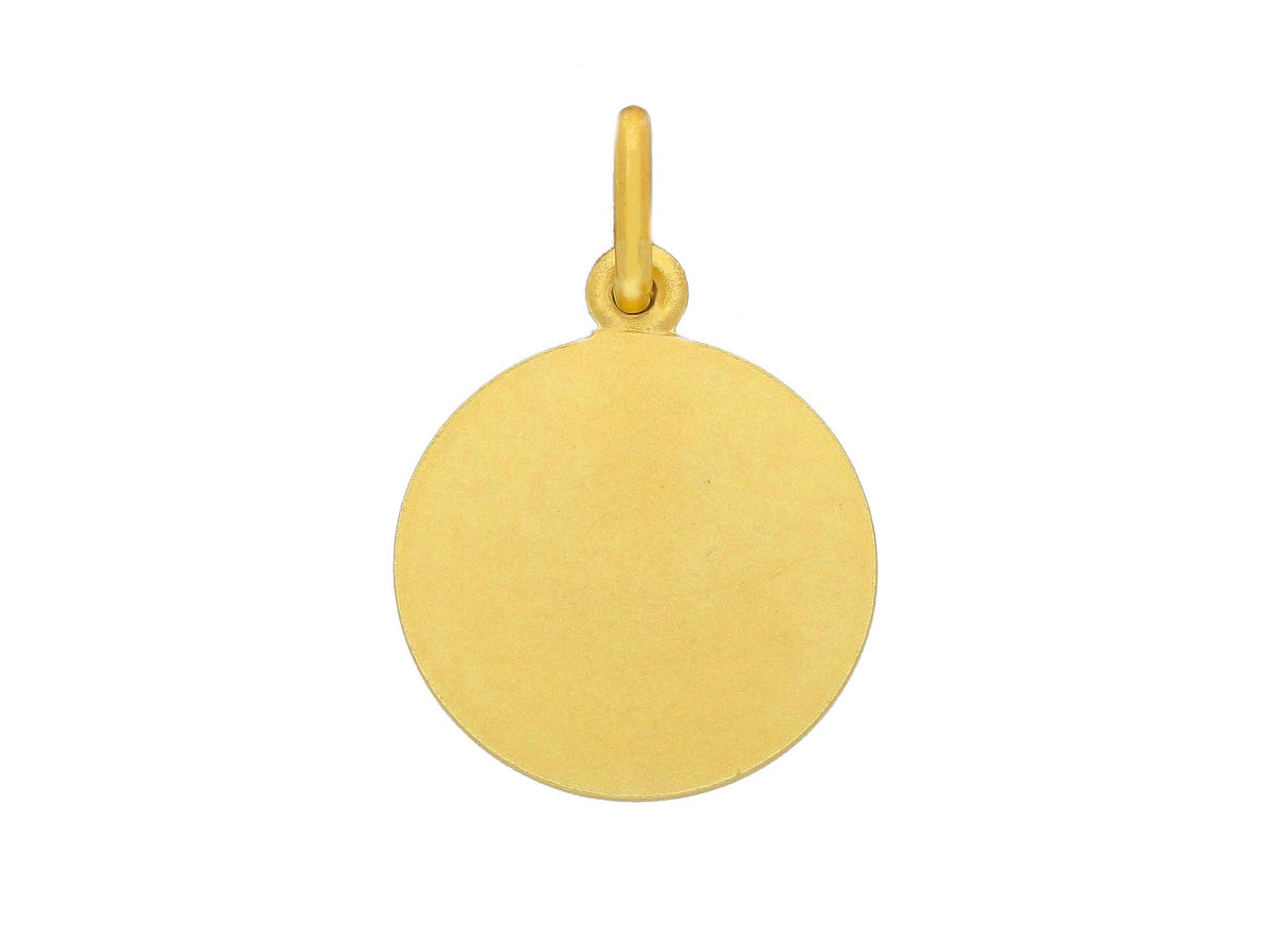 St. Rita medal in 18kt yellow gold mm. 17