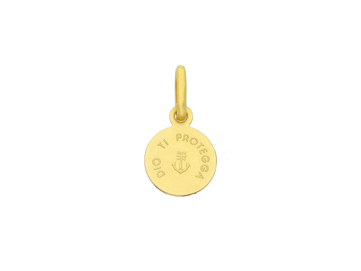 Christ medal in 18kt yellow gold mm. 09
