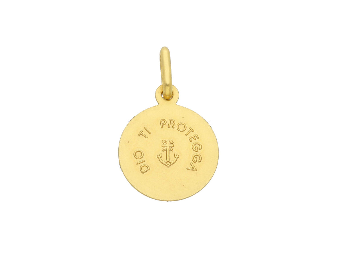 Medaglia Cristo in Oro Giallo 18kt mm. 13