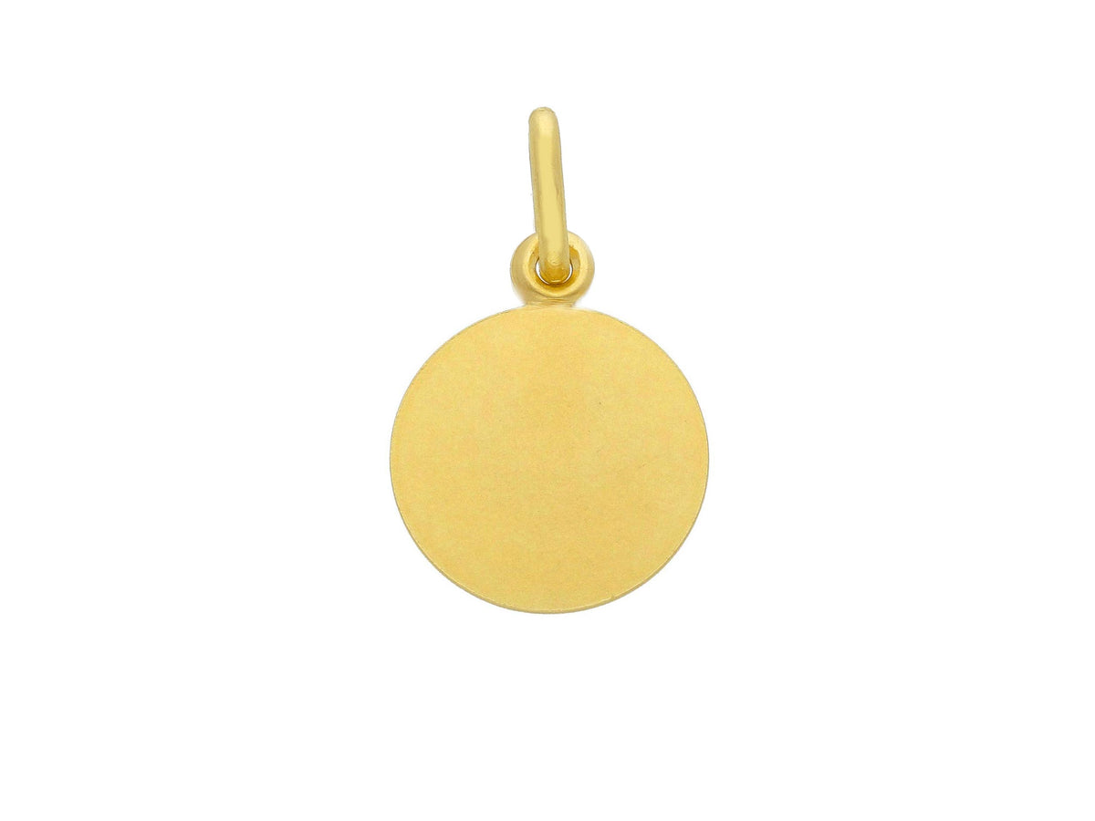 Padre Pio medal in 18kt yellow gold mm. 13
