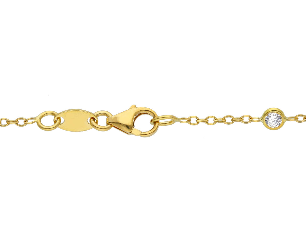 Choker in 18kt Yellow Gold and Zircons