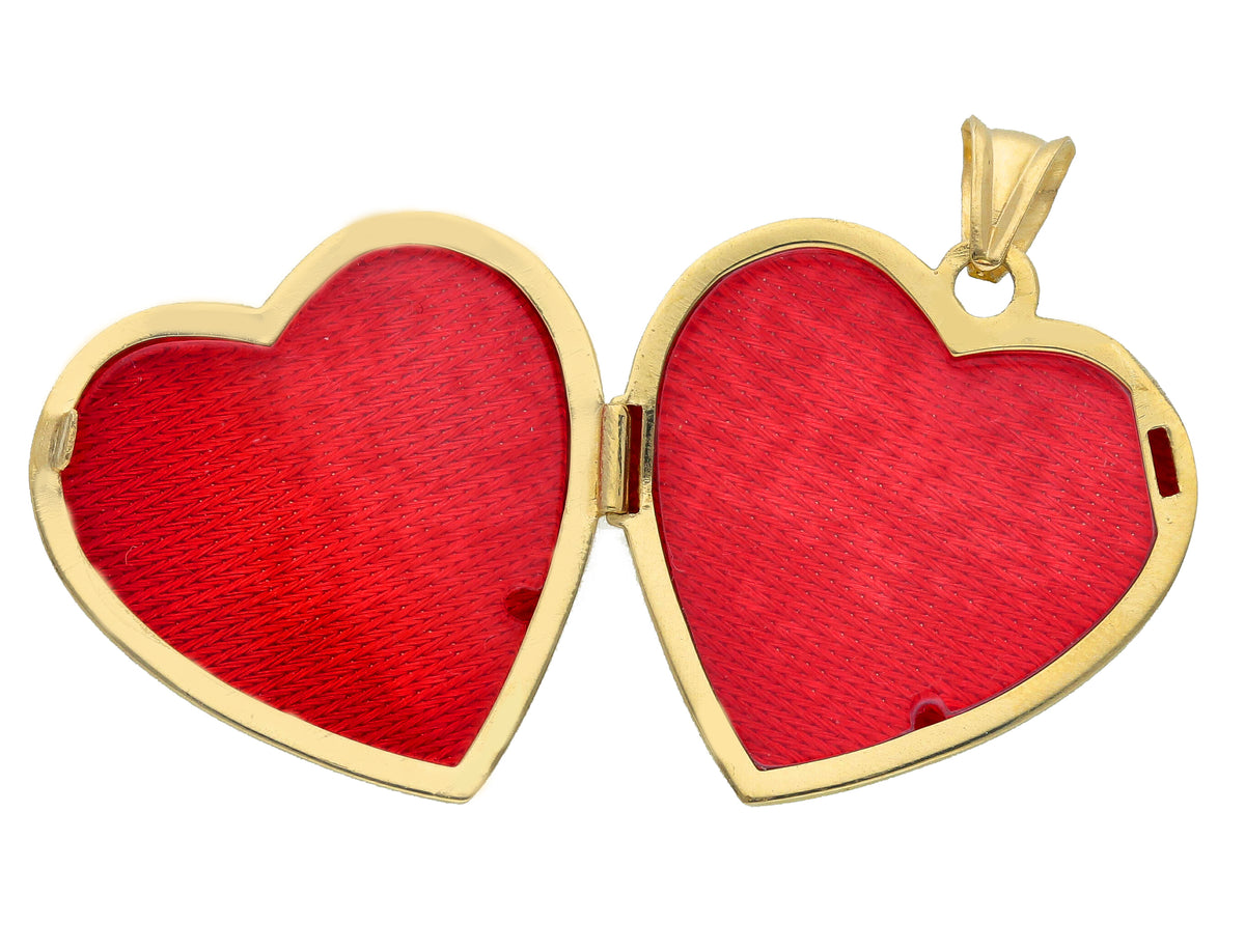Heart Photo Pendant in 18kt Yellow Gold